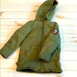 Boys Green Winter Coat